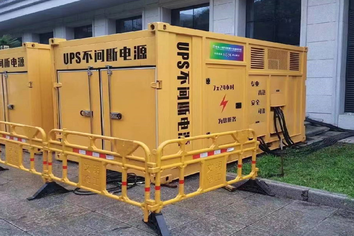循化发电机租赁施工现场